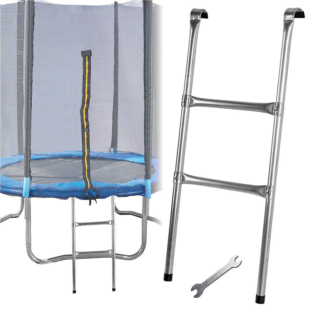 Metal trampoline ladder