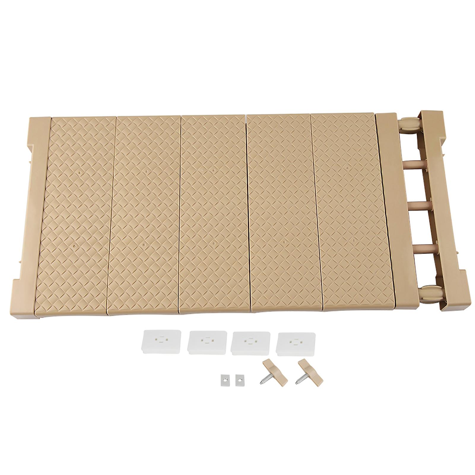 Scaffale di stoccaggio regolabile Scomparto separatore di raccolta Scaffale divisorio per armadio Brown L