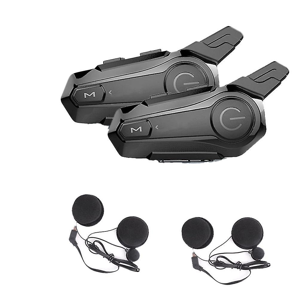 2pcs Bluetooth Intercom Motorcycle Half Helmet Bluetooth Headset For 2 Intercomunicador Wireless Hea