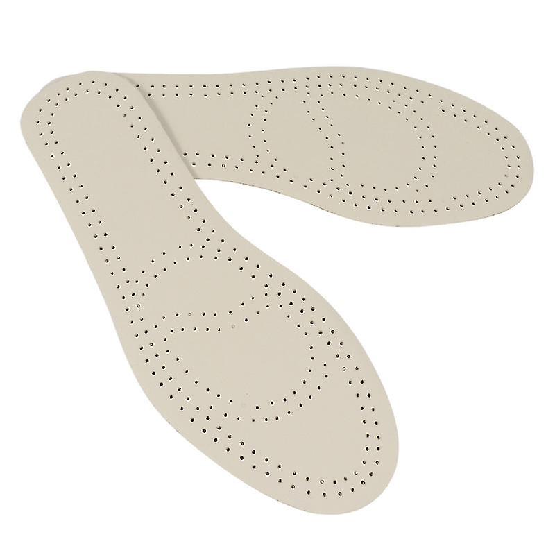 The New 1pair Leather Insoles