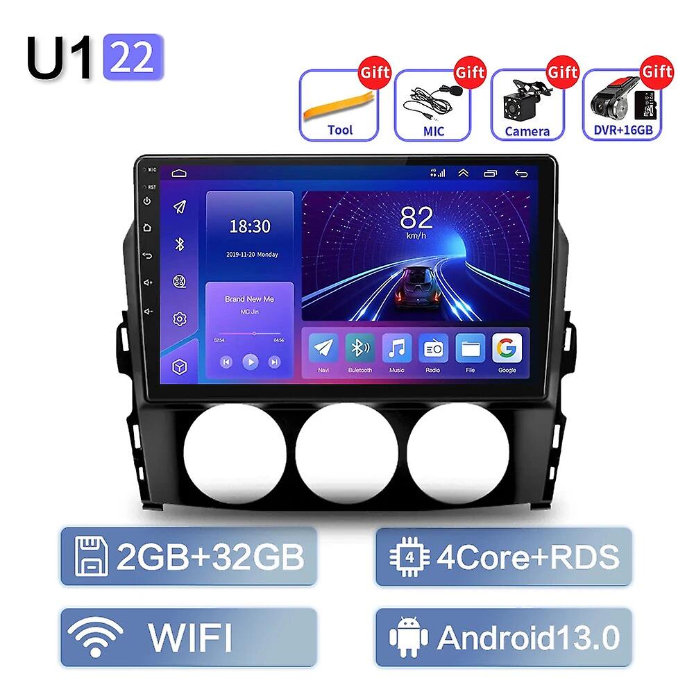 För Mazda Mx-5 III 3 NC 2008-2015 Multimedia Bilradio Videospelare Navigering Stereo GPS Android 13 Bilradio