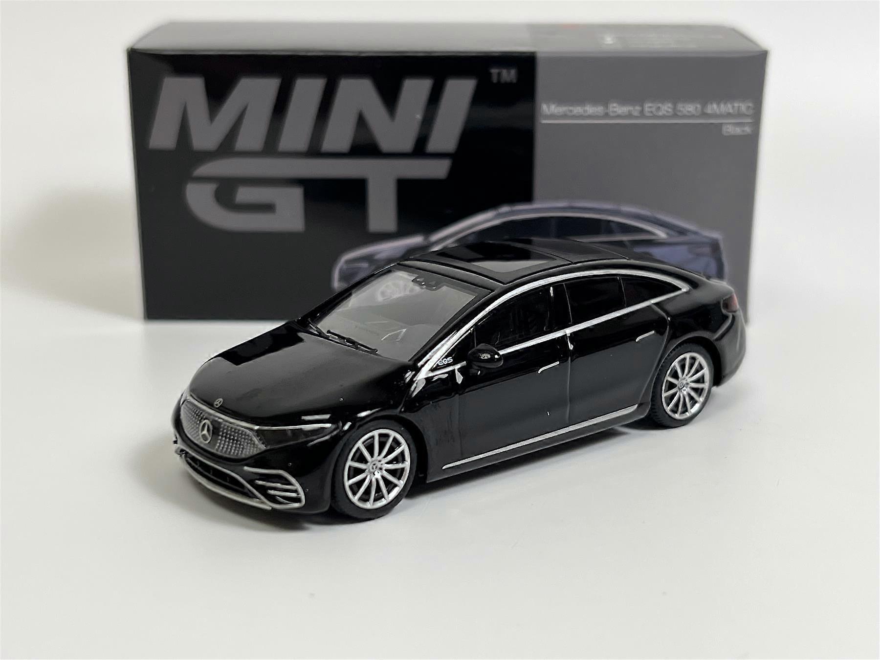 מרצדס בנץ EQS 580 4MATIC שחור LHD 1:64 בקנה מידה מיני GT MGT00694L