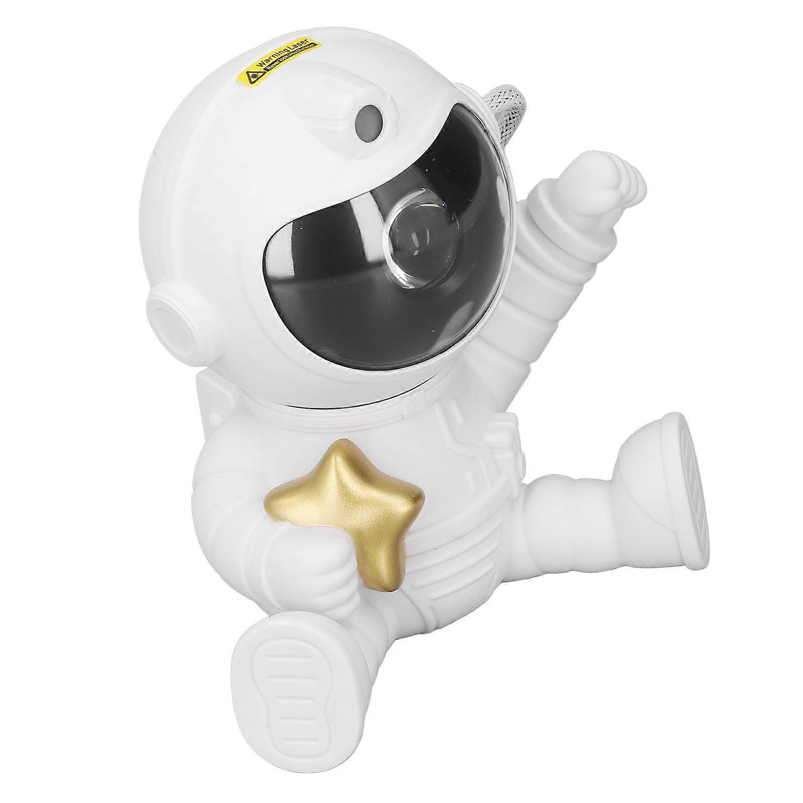 Spaceman Projector Light 8 Projection Effects 360 Degree Rotation Star Projector Night Light with Remote Control for Bedroom Indoor 5W White