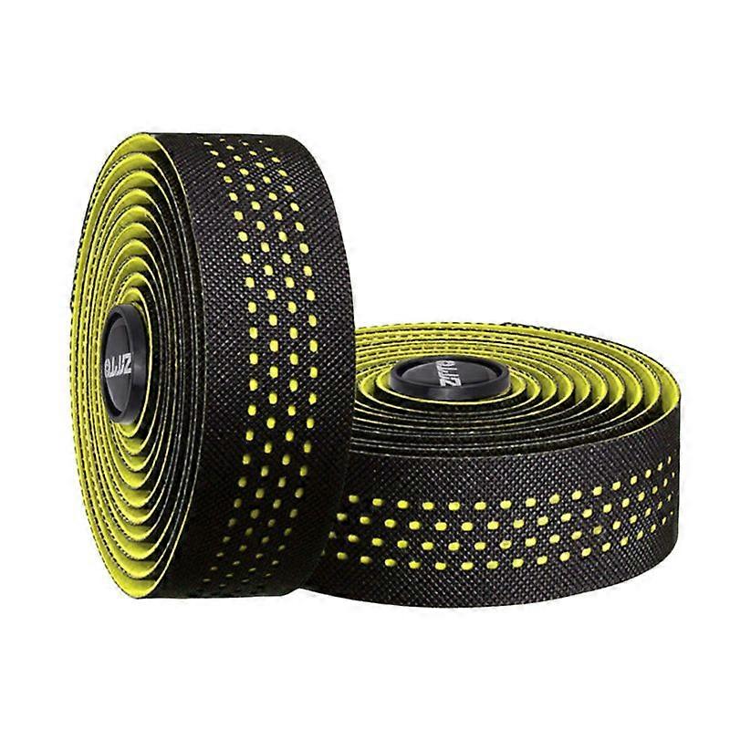 1 Pair Road Bike Anti-Vibration Vibration Damping EVA PU Handlebar Tape Non-slip Bicycle Drop Bar Wrap Ribbon