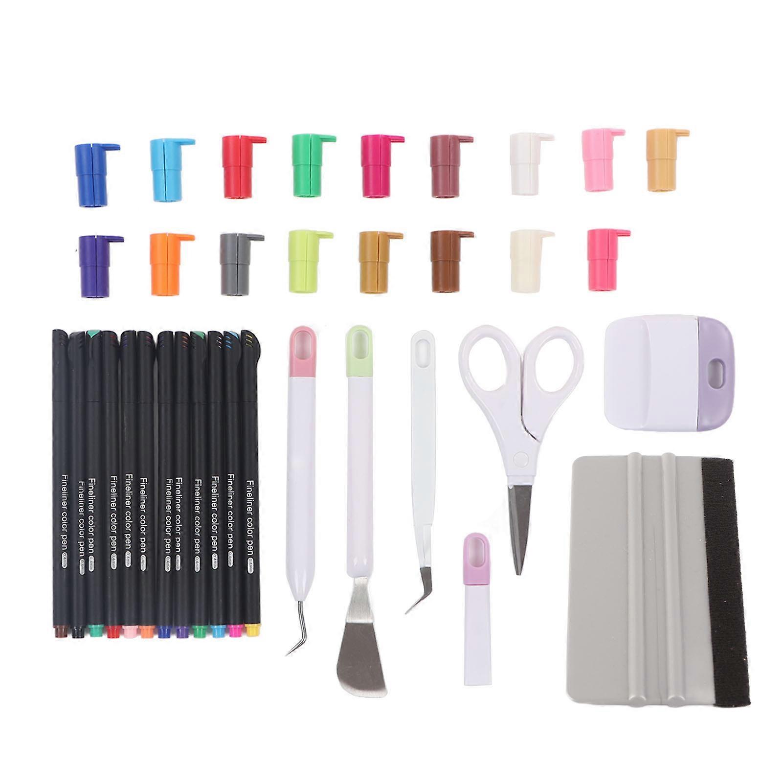 Maker Machine Tool Kit Cutting Mat Pen Adapter Line Markers Multifunctional Vinyl Weeding Tools