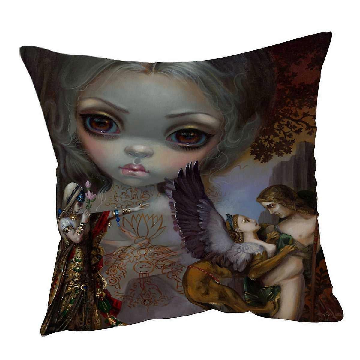 History Art Tableaux Vivants Salome and the Sphinx Cushion Cover