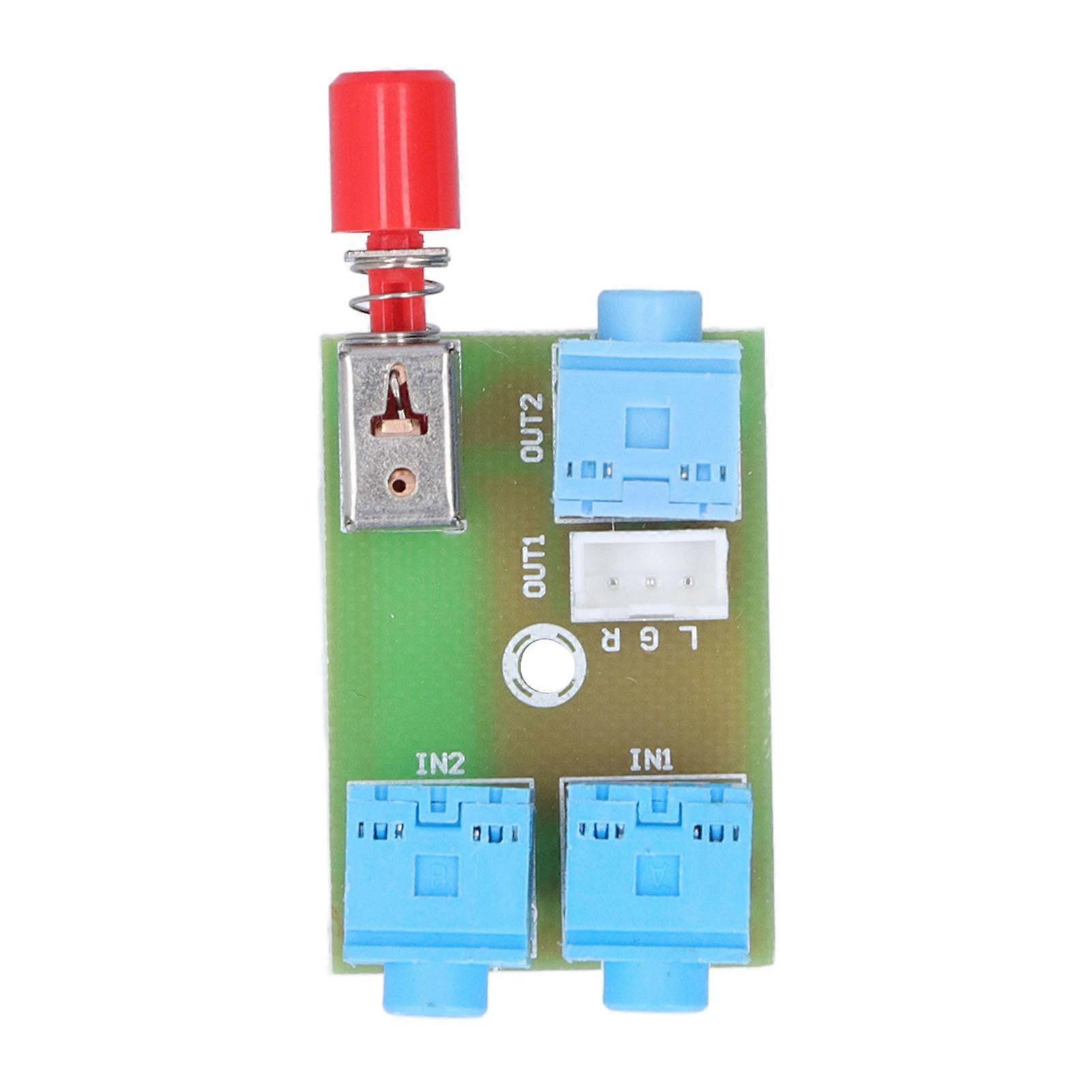 Module de commutation audio 3,5 Prise 2 entrées 1 sortie Signal Socket Switcher Board XH?M371