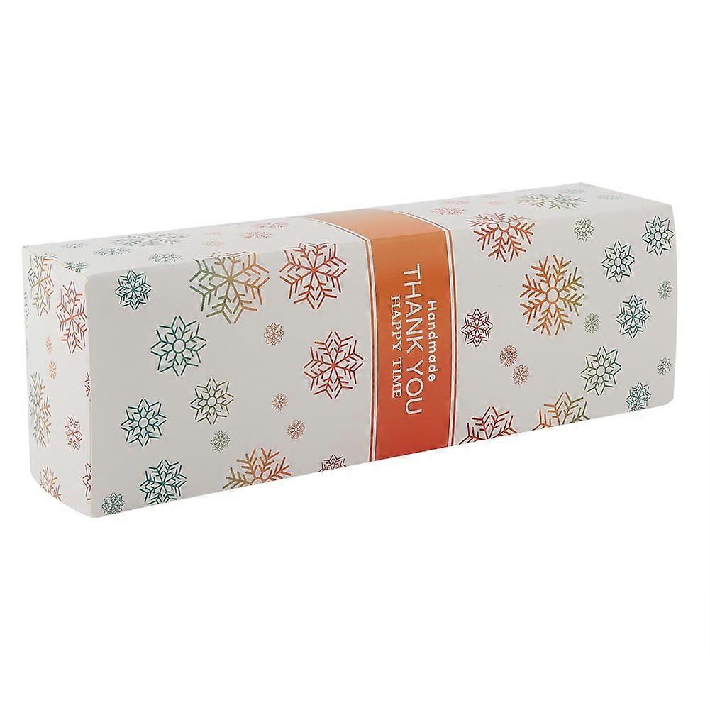 Cookie Biscuits Box Homemade Baking Goods Cake Nougat Decorative Packaging Box(snowflake)