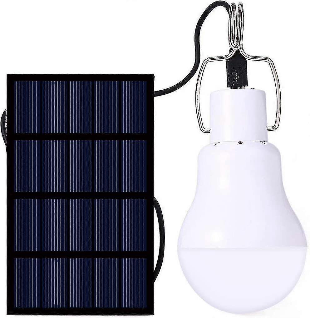 ソーラーランプキャンプ、ソーラー電球ポータブルソーラーパワードLEDライトソーラーランプ、屋外照明ハイキングキャンプフィッシングテント用ソーラーパネル