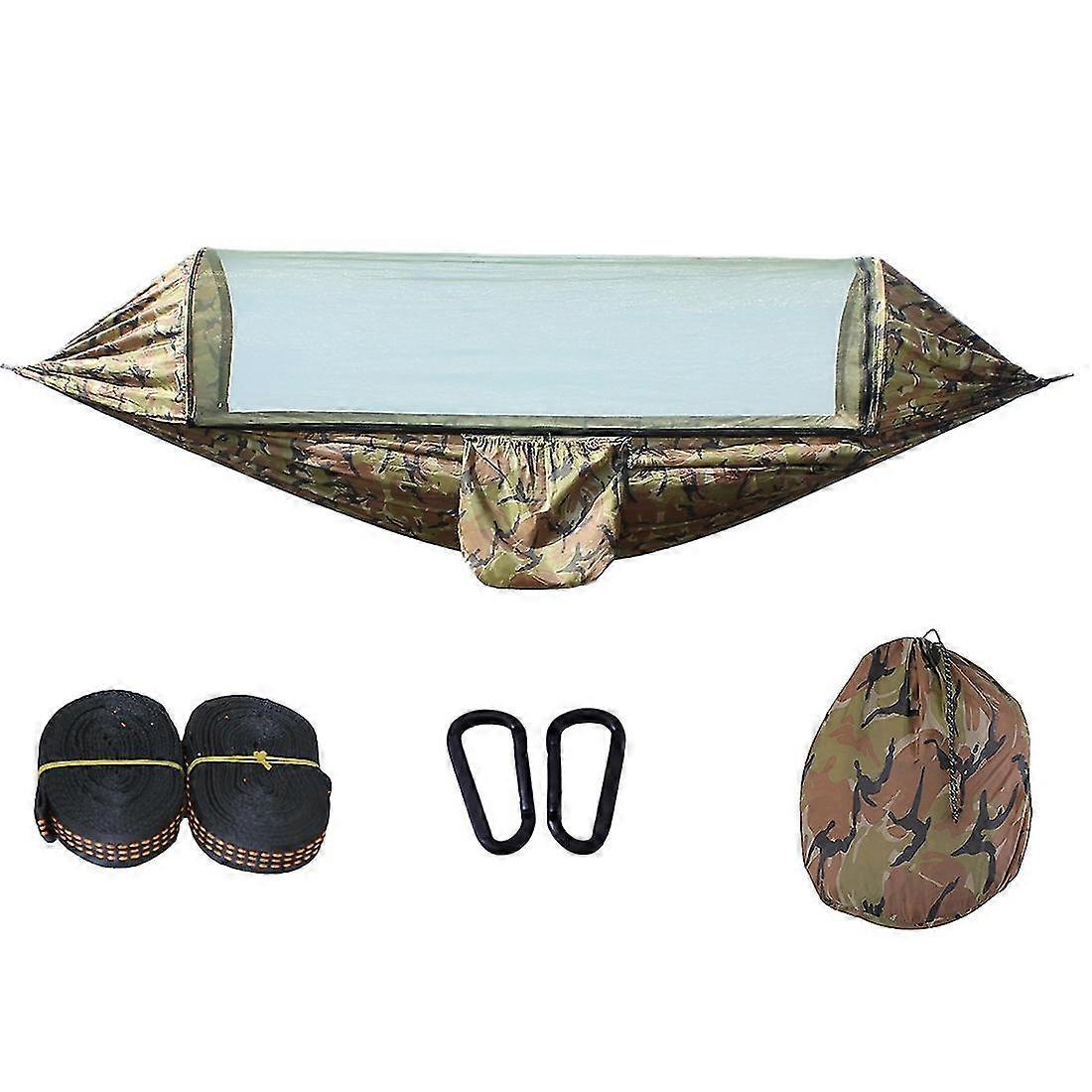 Camping Hammock With Net For Hiking Camping Camouflage