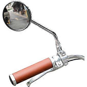 Specchietto per bici vintage Specchietti per biciclette in metallo per manubri Specchietto retrovisore Specchio per bici Cruiser Specchio per bici elettrica Specchio laterale Telaio in acciaio zincato F