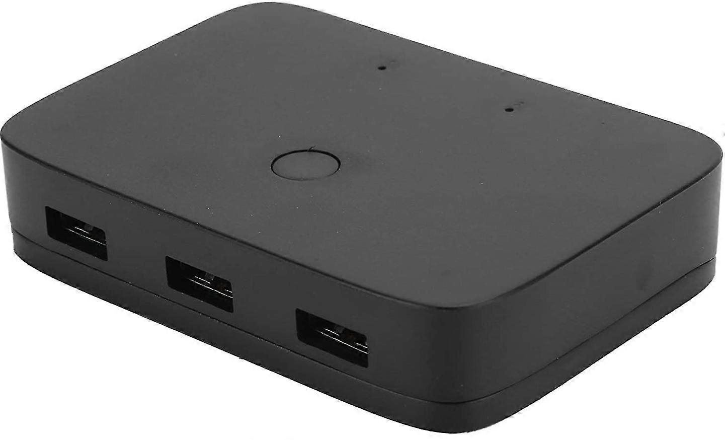 Switcher 4k / 30hz 2-in-1-out USB Sharing Switcher Box for 201H Printer Keyboard Mouse Compatible with HDMI KVM (Black)