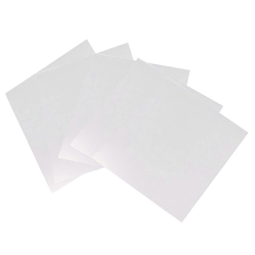 5pcs 3D Blank Stencil Template Stencil Sheets PVC Material Transparent Stencils for Silhouette Machines