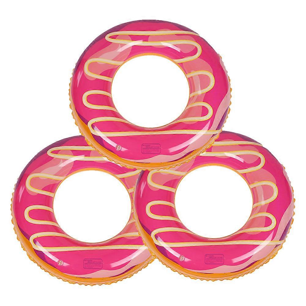 3pcs Donut Pool Float with Glitters, Funny Pool Ring Toys for Swimming Pool PartyNEW6
