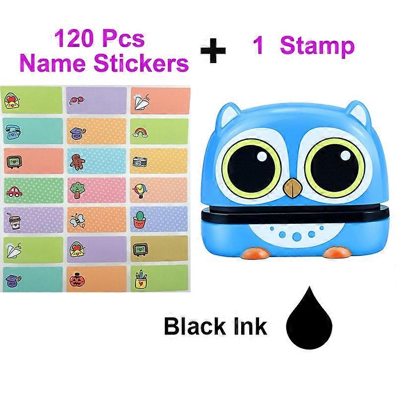 Black/White Customized Name Stamp Paints Personal Student Engraved Waterproof Non-fading Kindergarte