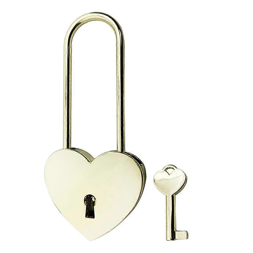 Personalized Love Lock Heart Padlock With Key Custom Engraved Wish Lock Gift