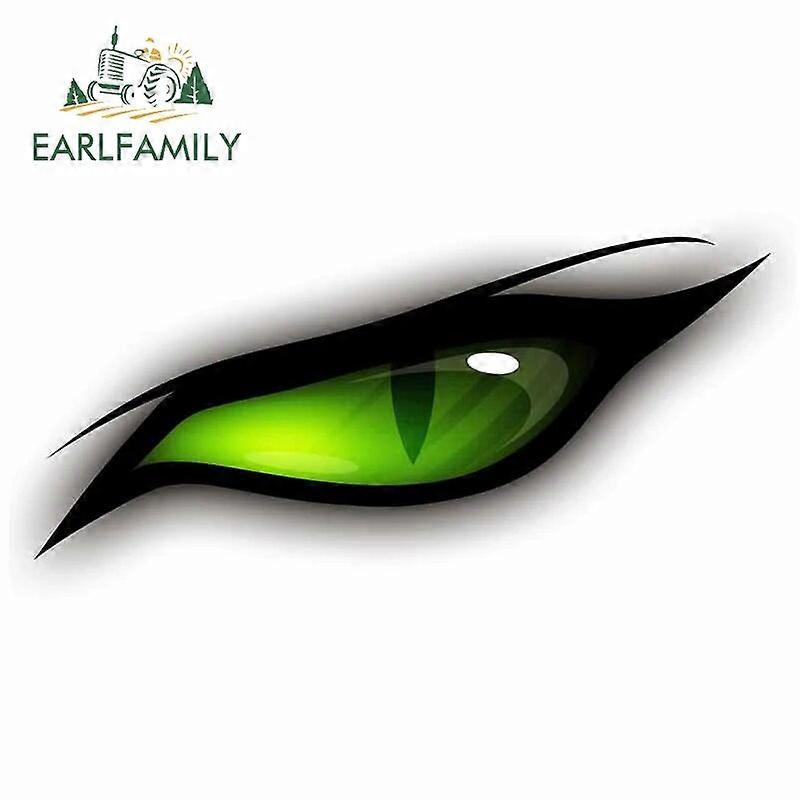 13cm x 5.9cm for Green Eyes Car Stickers Laptop Scratch-Proof VAN Waterproof Decal Occlusion Scratch Vinyl Car Wrap