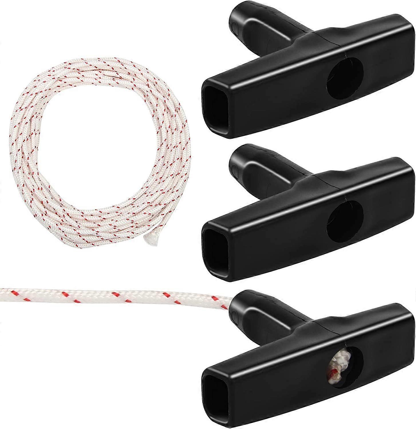 Recoil Starter Rope, 3 mm Lawn Mower Pull Cords, Engine Starter Pull Cords for Chainsaws, Lawn Mower (10 m, White)