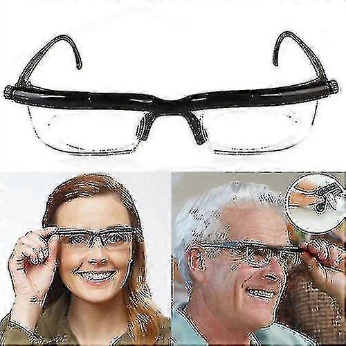 Adjustable Eye Glasses Dial Vision Variable Focus Eyewear Distance Reading Xianning Happy H