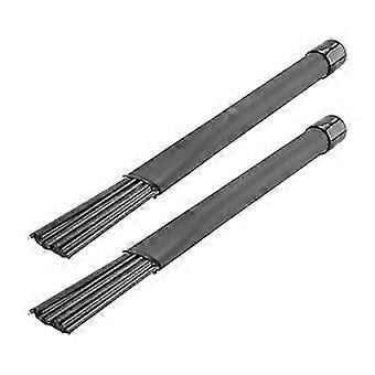 1 Pair Jazz Drum Brushes Retractable Drum Sticks 32 cm black
