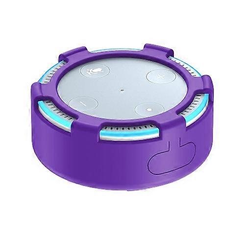 CH008 Amazon Echo Dot 2 Bluetooth Speaker Silicone Case Amazon Protection Cover(Purple)