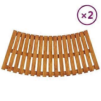 Ablageböden 2 Stück graues Polyrattan