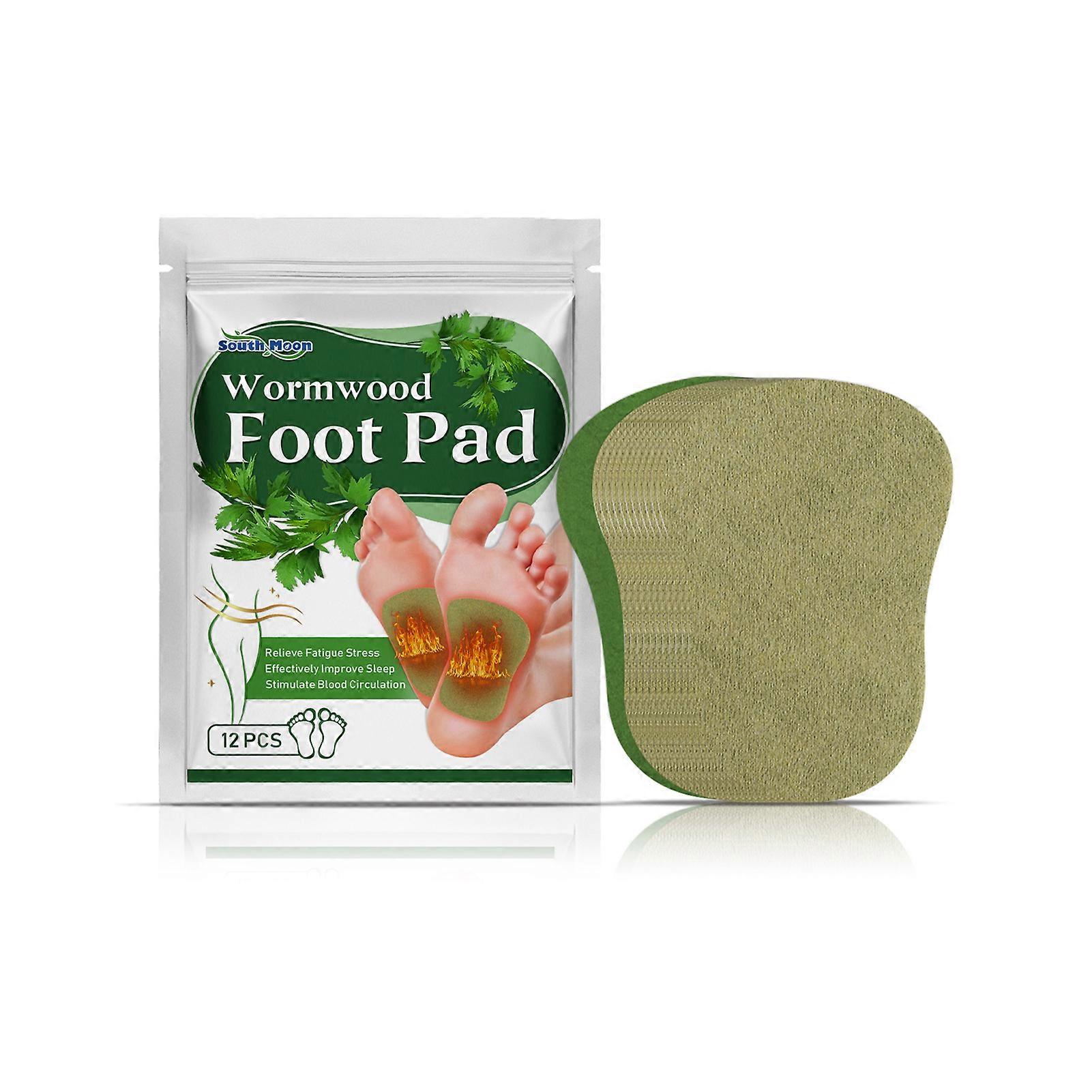 12pcs Wormwood Foot Patch Relieve Body Stress Persistent Heating Patch for Foot Pain and Swelling Relief