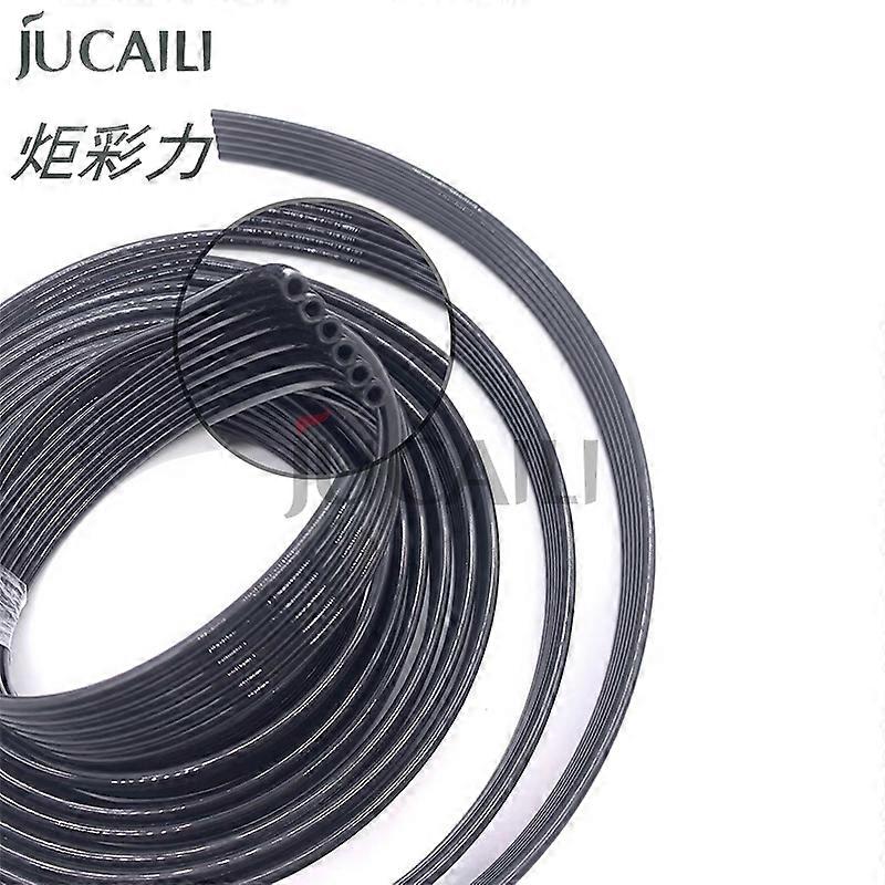 צינור דיו JCL 5m/lot 6 שורות עבור מערכת אספקת דיו למדפסת ממס אקולוגי/UV 6 צינור דיו חוט צינור CISS צבעוני