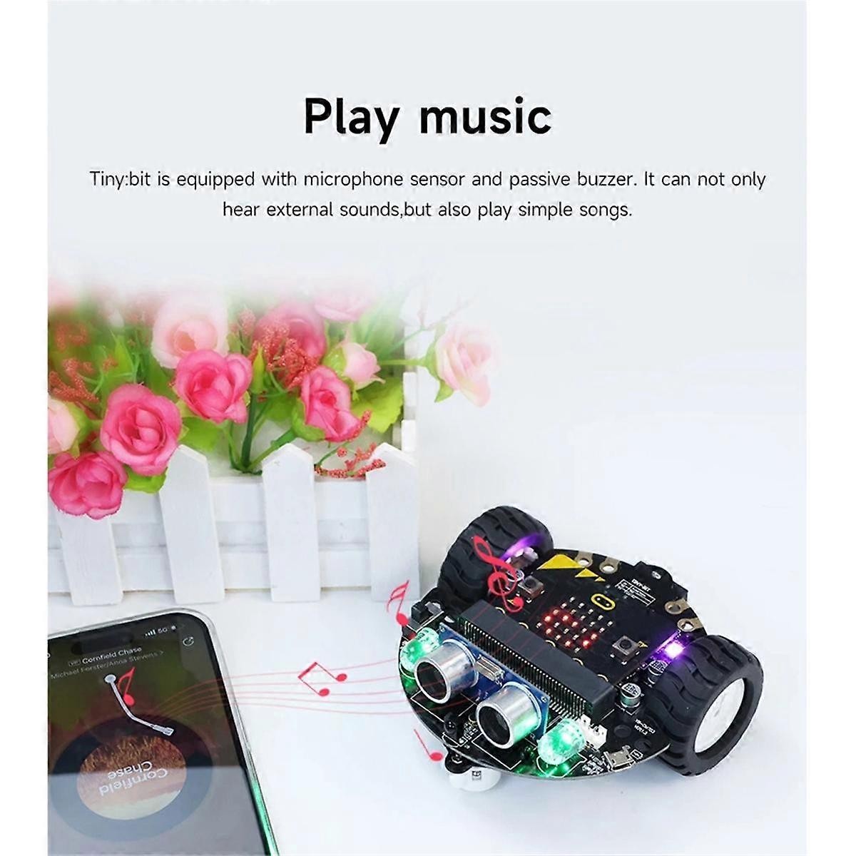 Microbit Smart Robot Car Video Remote Control with WiFi Image Module for Programming Learn DIY Electronic Kit