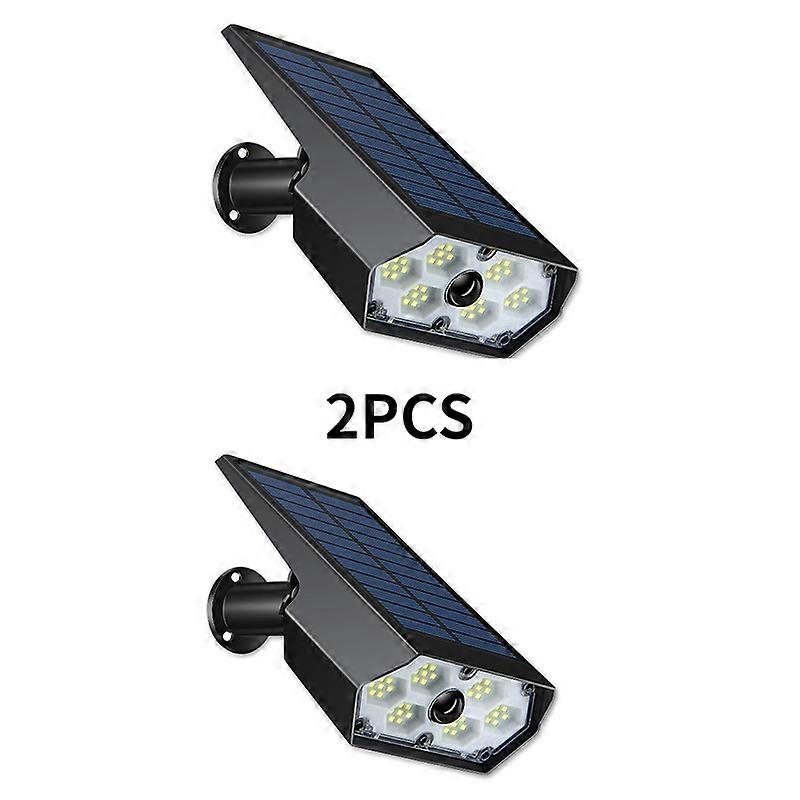 LED Outdoor Solar Light Motion Sensor Security Virtual Camera Wireless P65 Waterproof 3 Modes for Home Garden