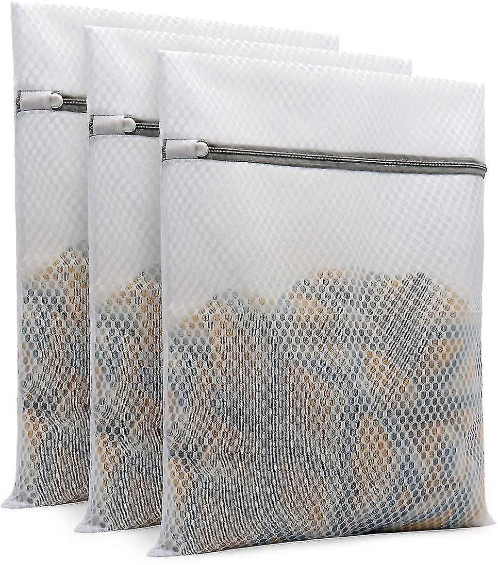 Durable Honeycomb Mesh Laundry Bag, 12 X 16 Inches (3 Medium)