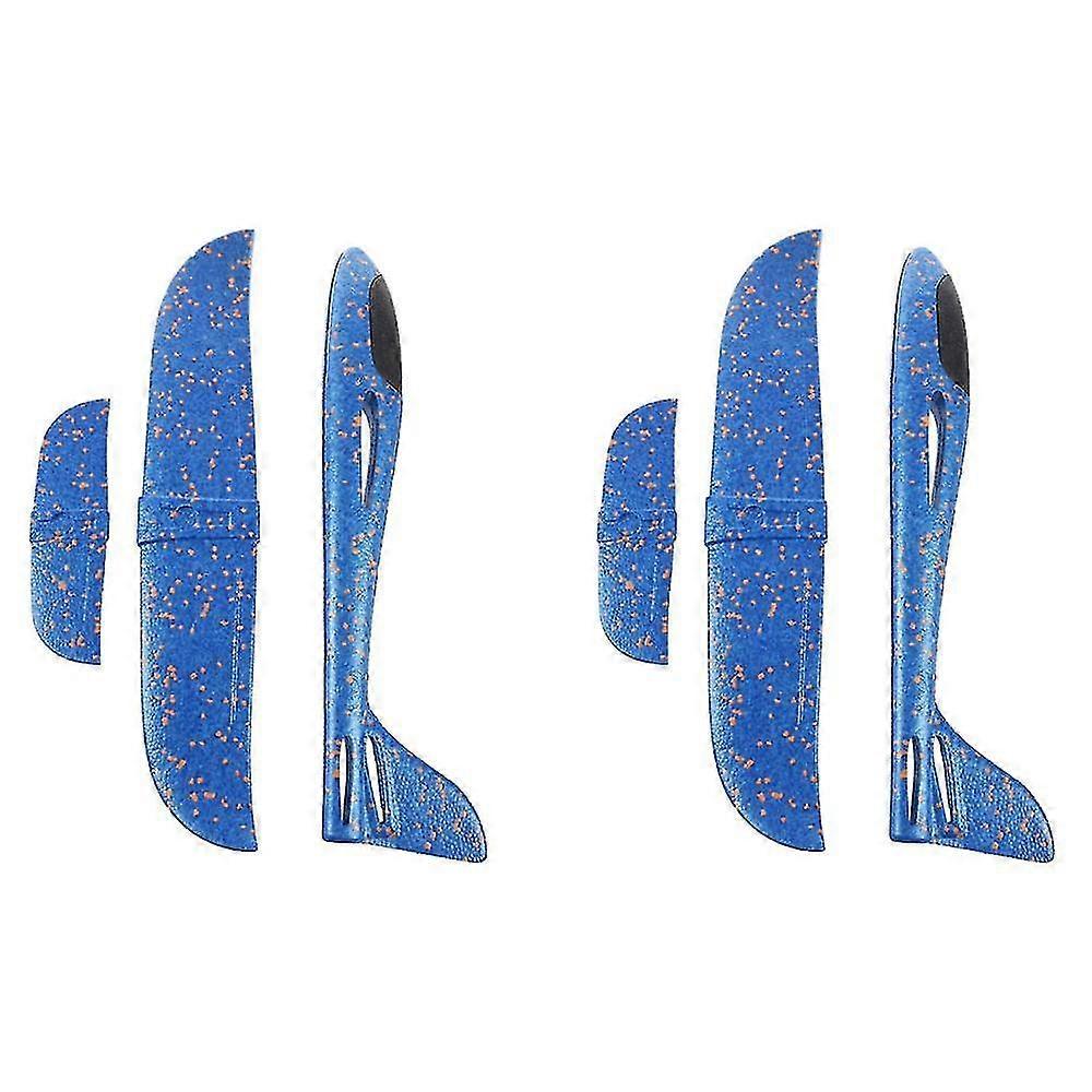2x Funny Eppthrowing Glider Airplane Inertia Aircraft Toy Hand Launch Airplane Model