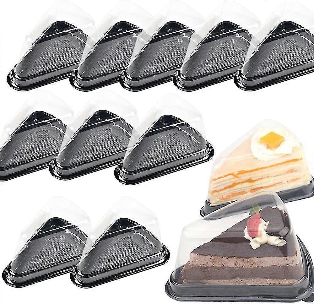 Triangle Dessert Cake Box Pie Slices Packaging Anti-condensation Lids, Acsergery Triangular Gift