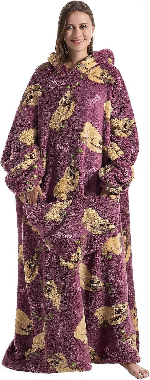 Extended Oversized Hoodie Blanket, Hoodie Sweatshirt with Pockets