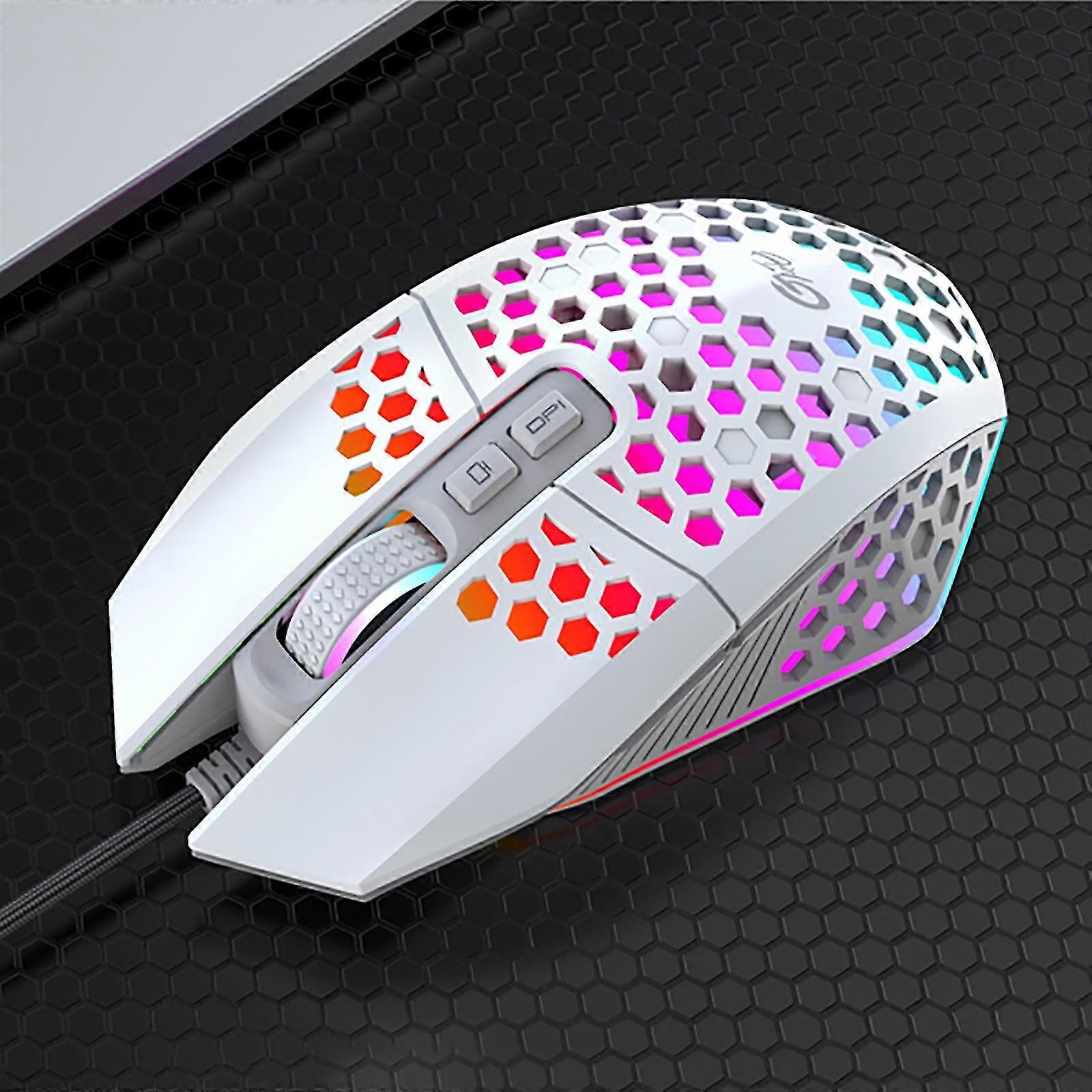 X801 Computer Mouse Wired Rgb Luminous Comfortable High-performancegaming Mouse