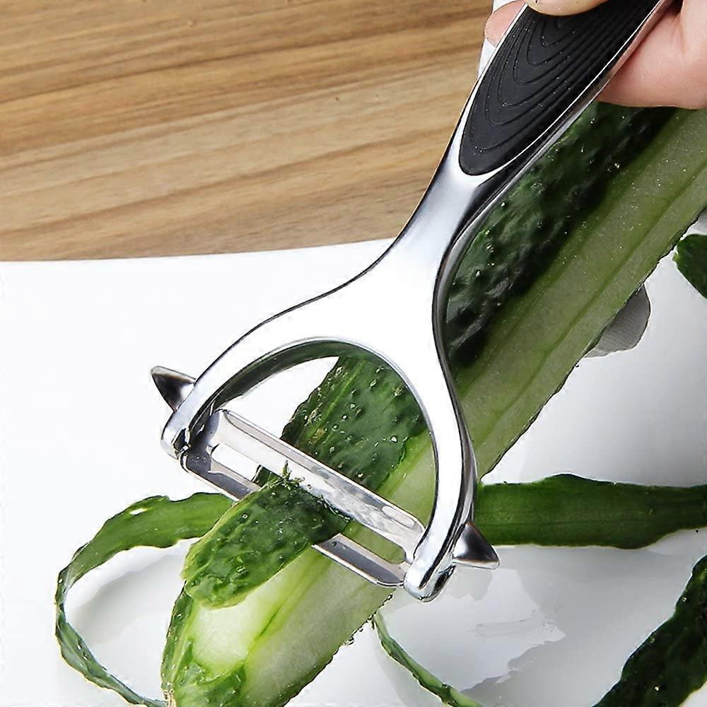 Green Swivel Vegetable Peeler – Potato, Apple, Fruit Peeler With Comfort Grip & Built-In Eye Remover