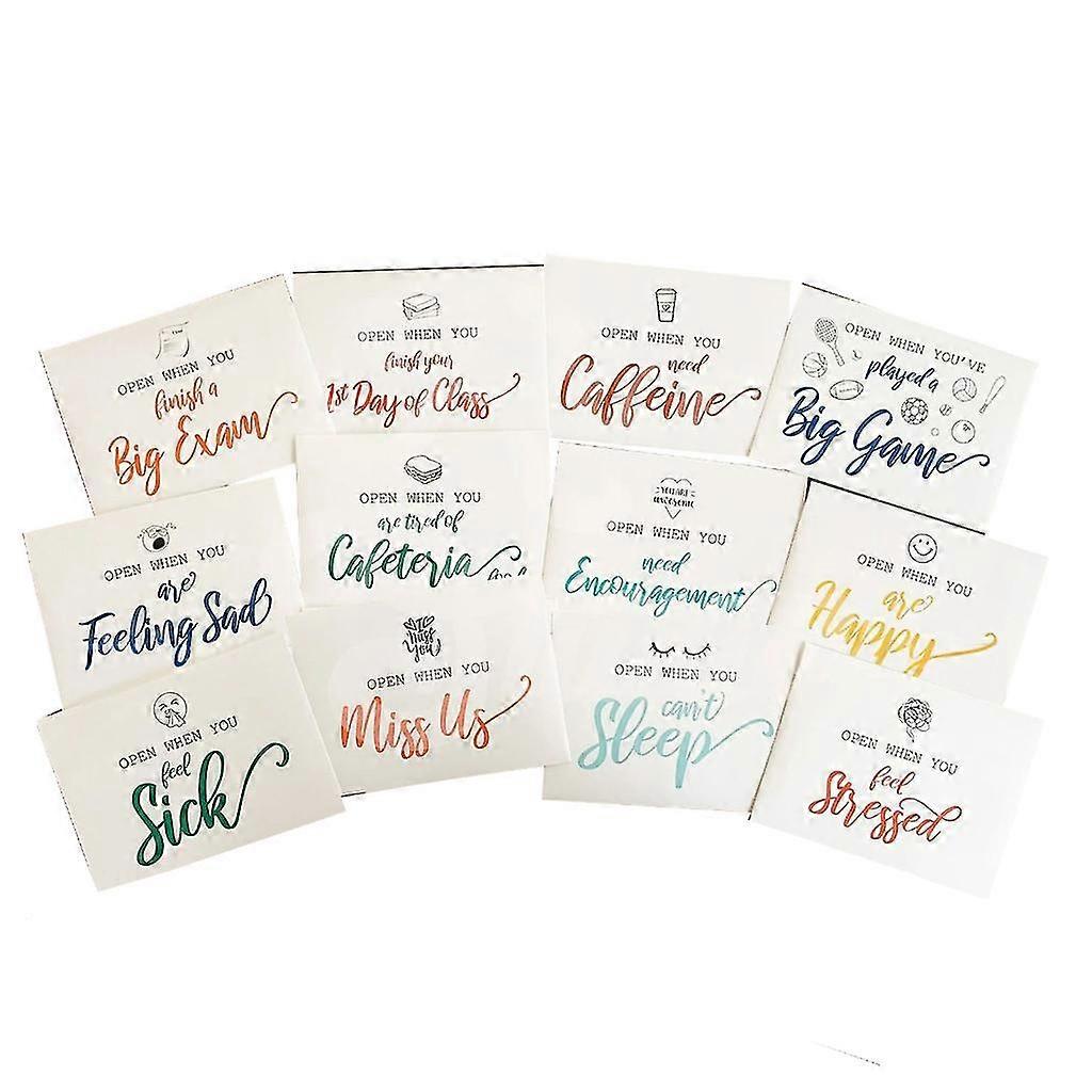9/12pcs Open When Letters Going Away Envelopes College Care Gift Envelopes
