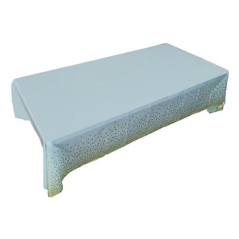 Tablecloth Foldable Disposable PE Rectangle Rose Gold Dot Table Cover for Restaurant KAESI
