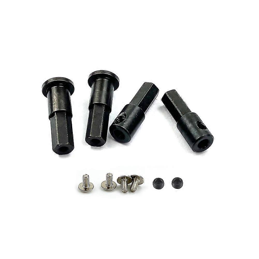 For D12 1/10 Rc Car Upgrade Parts Metal 5mm Front Wheel Hub Hex Adapter Combiner & Rear Axle Shaft