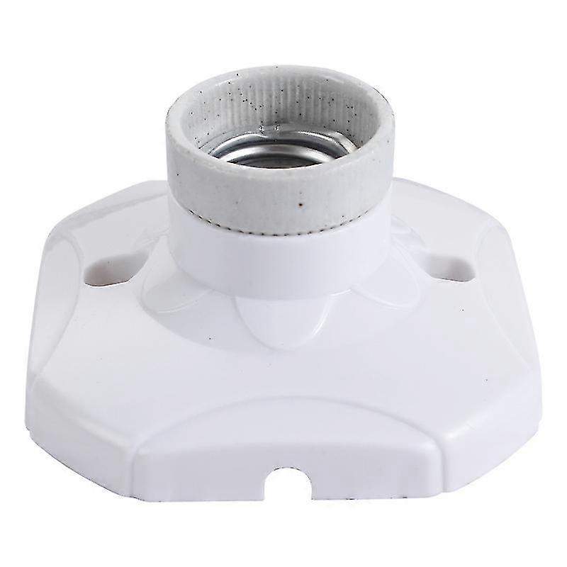 Ceiling Light/ceiling Socket, Plastic, Porcelain, White, E27 Max. 60w, 9x9cm, 10pcs.