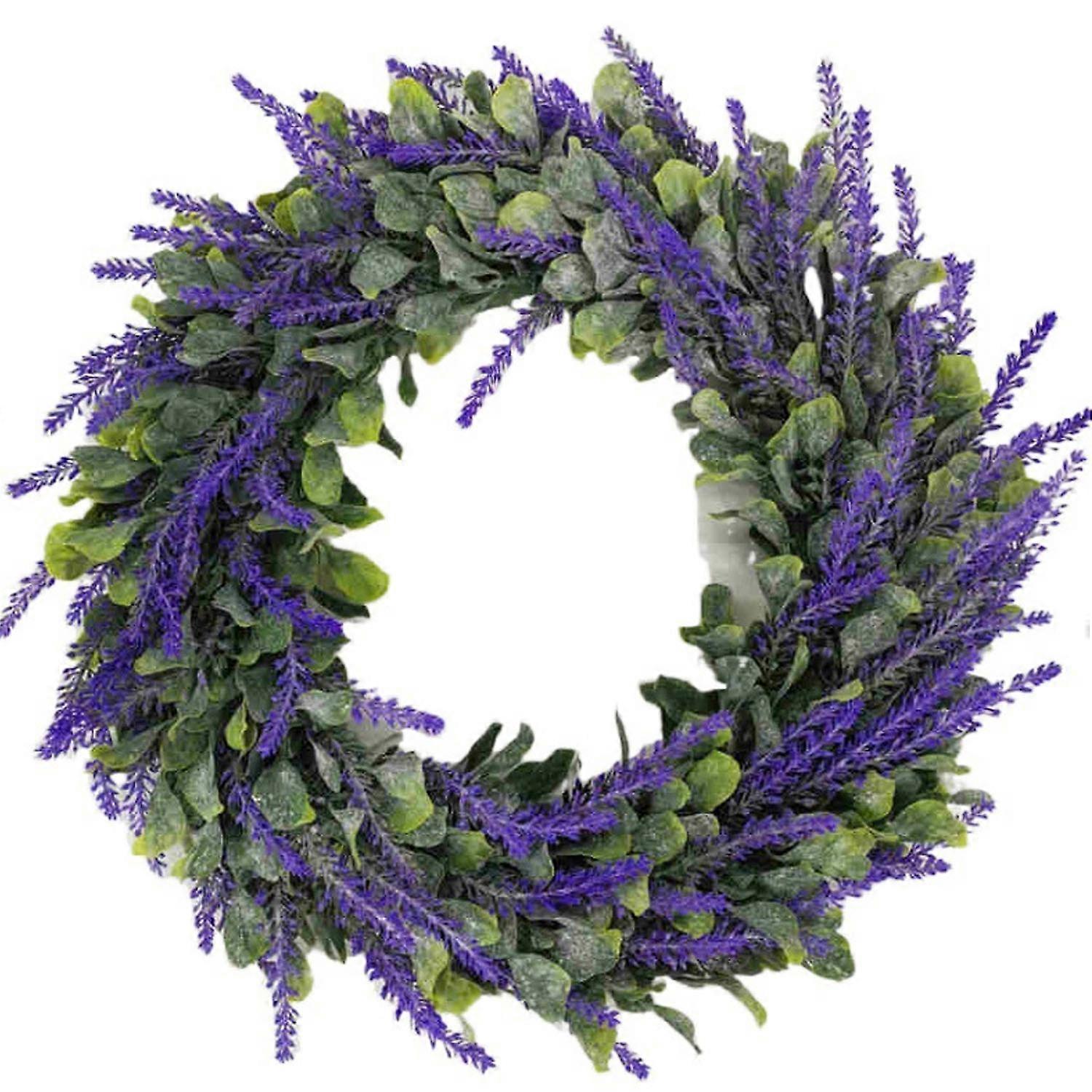 Artificial lavender wreath