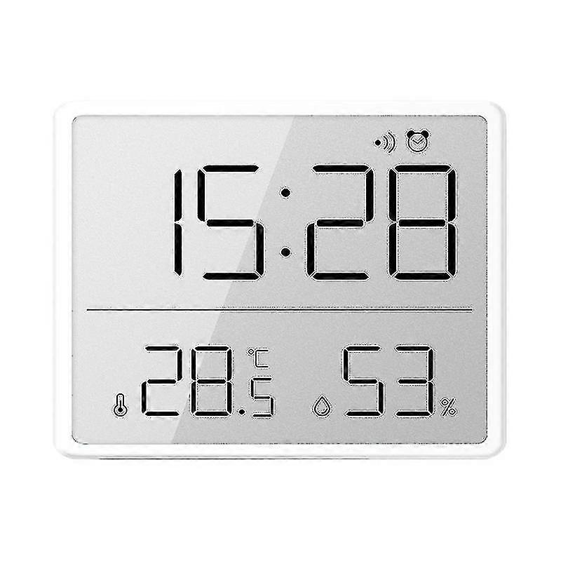 Ultra Thin Electronic Wall Clock Digital Clocks Wall Mounted Lcd Disply Multifunctional Temperature And Humidity Alarm Clock