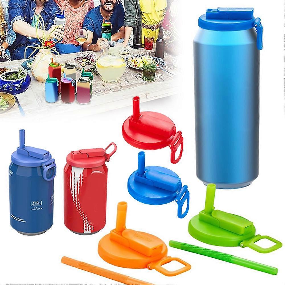 Straws Soda Can Covers Non BPA Food Grade Bottle Cap for Soda/Beer/Juices