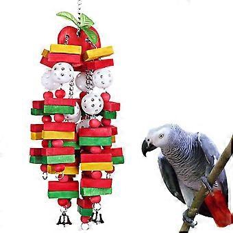 Papegoja hängande tugga leksak för fågel ara afrikanska grå kakadua eclectus undulater