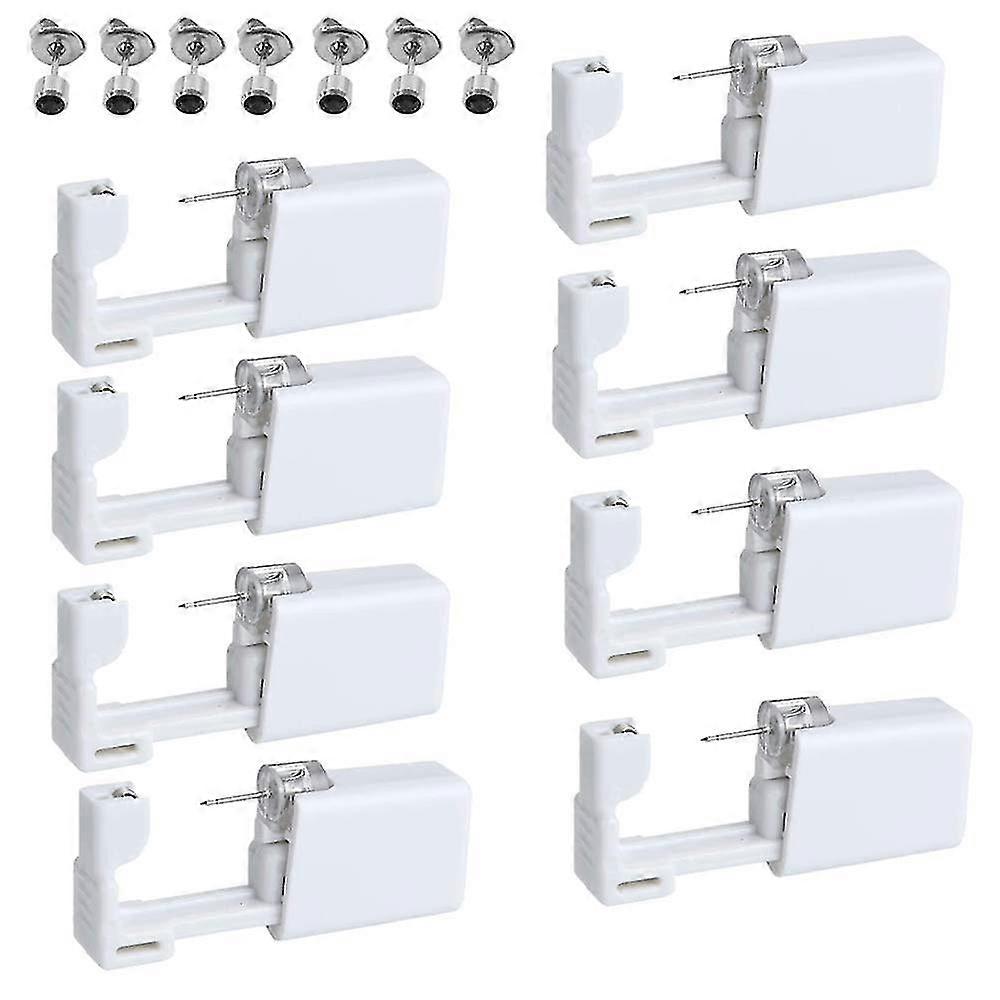 8Pcs Ear Piercing Kit Disposable Self Ear Piercing Gun With Ear Stud