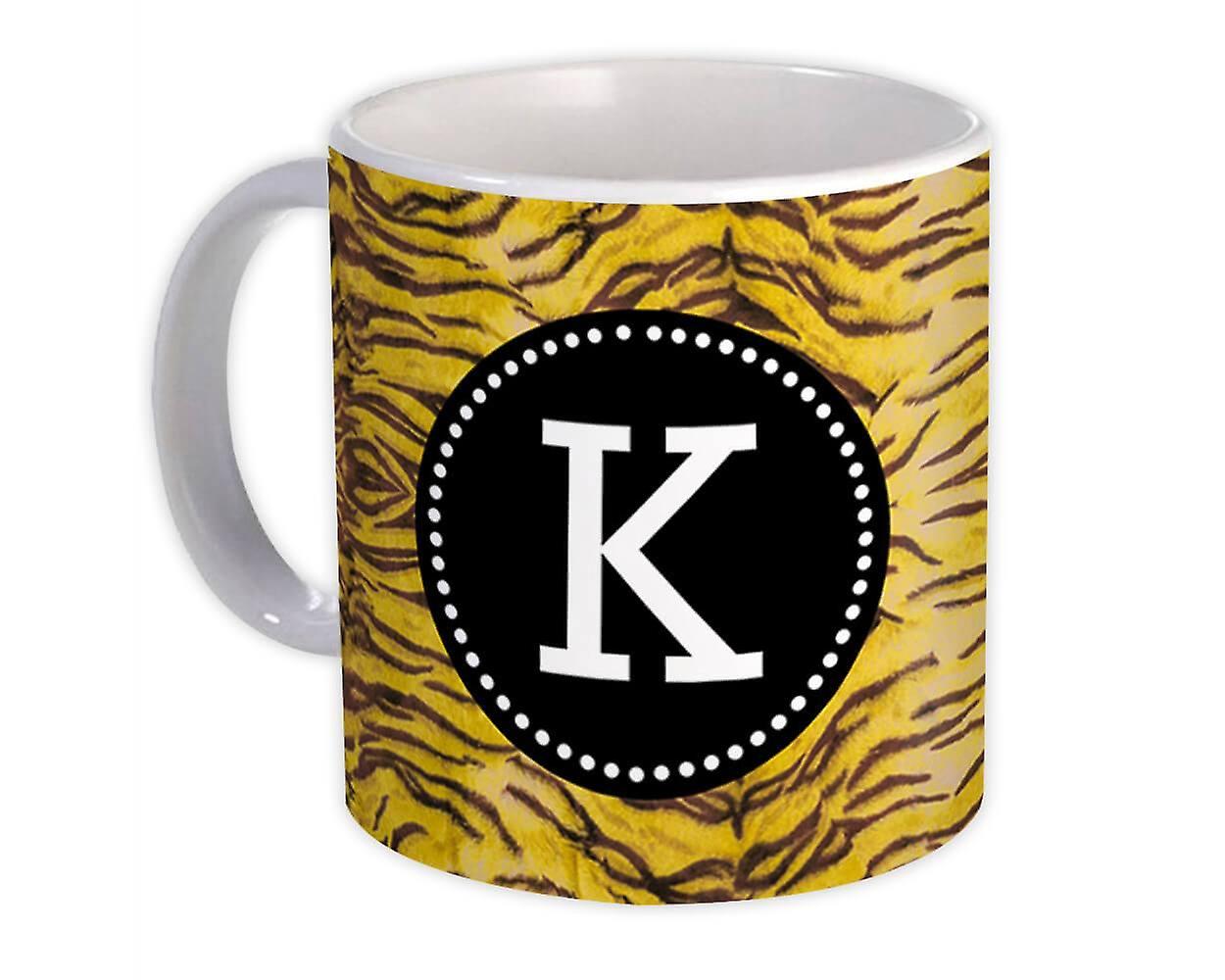 礼品杯：Monogram Letter K Tiger