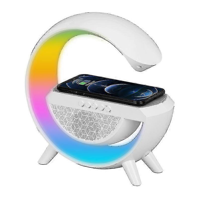 Alarm Clock With Wireless Charging Bluetooth Speaker White Noise Sleep Sound Machine With Night Light For Adults Touch/app Control Work With