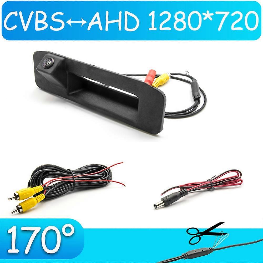 CCD HD AHD Fisheye Rear View Camera For Mercedes Benz GLK Class X204 2013 2014 2015 Car Trunk Handle Reverse Parking Monitor