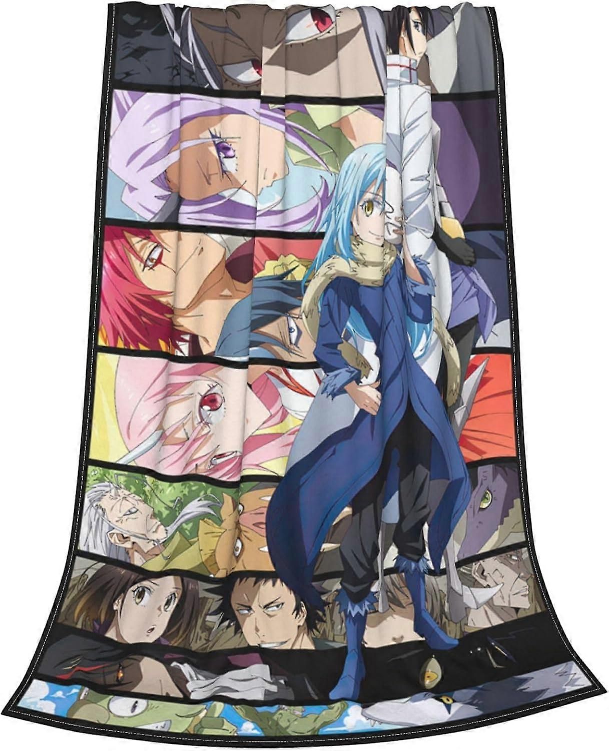 Anime That Time I Got Reincarnated As A Slime Ultra-Soft Flannel Throw Blanket All Seasons Lightweight for Couch Sofa Bed