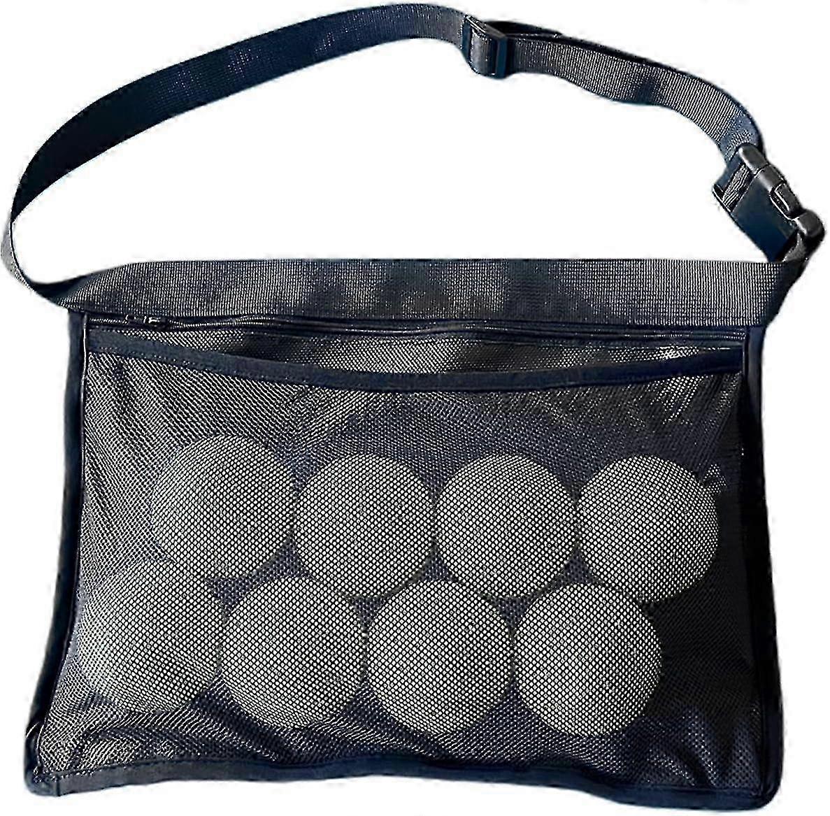 Δικαιοσύνη Κάτοχος μπάντας μπάλας τένις Pickleballs Μπάλες τένις που κρατούν αξεσουάρ Μέση ισχίου ρυθμιζόμενη θήκη μπάλας που κρατά 6-8 μπάλες Ιδανικά αξεσουάρ τένις